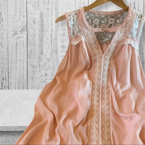 Bohemian Lace Layering Tank Dress - Picture 2 of 3